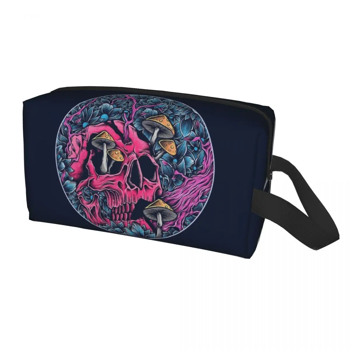 Psychedelic Magic Mushrooms Symbols Boho Makeup Bag Women Travel Cosmetic Organizer Fashion Storage Toiletry Bags view 5