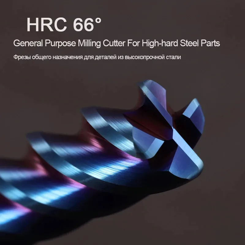 

4 Flutes HRC65 Carbide End Mill Alloy Milling Cutter Coating Tungsten Steel Maching Cutter Tools cnc Router Bits 1-20mm tools