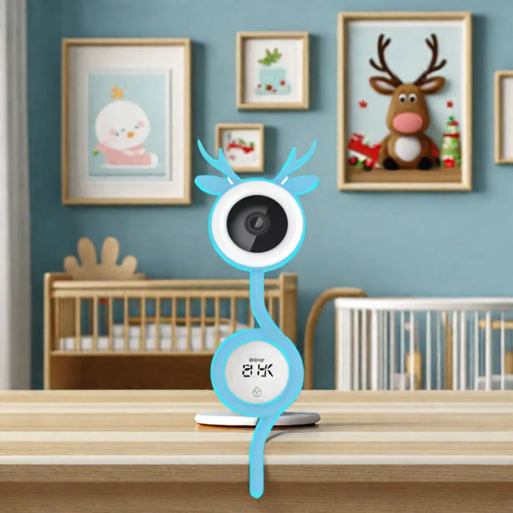 Home Safety Baby Camera WIFI BLUETOOTH Infant Security Camera Two-Way Audio Baby Sleep Monitor with Playback Smart APP