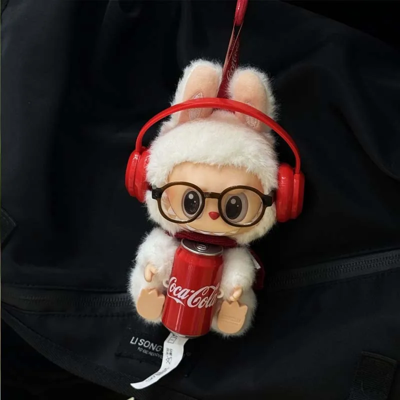 (인형 없음) Labubu V1 V2 V3 및 면 인형 매칭 액세서리 Labubu 트렌디 액세서리 DIY 장난감 용 헤드폰