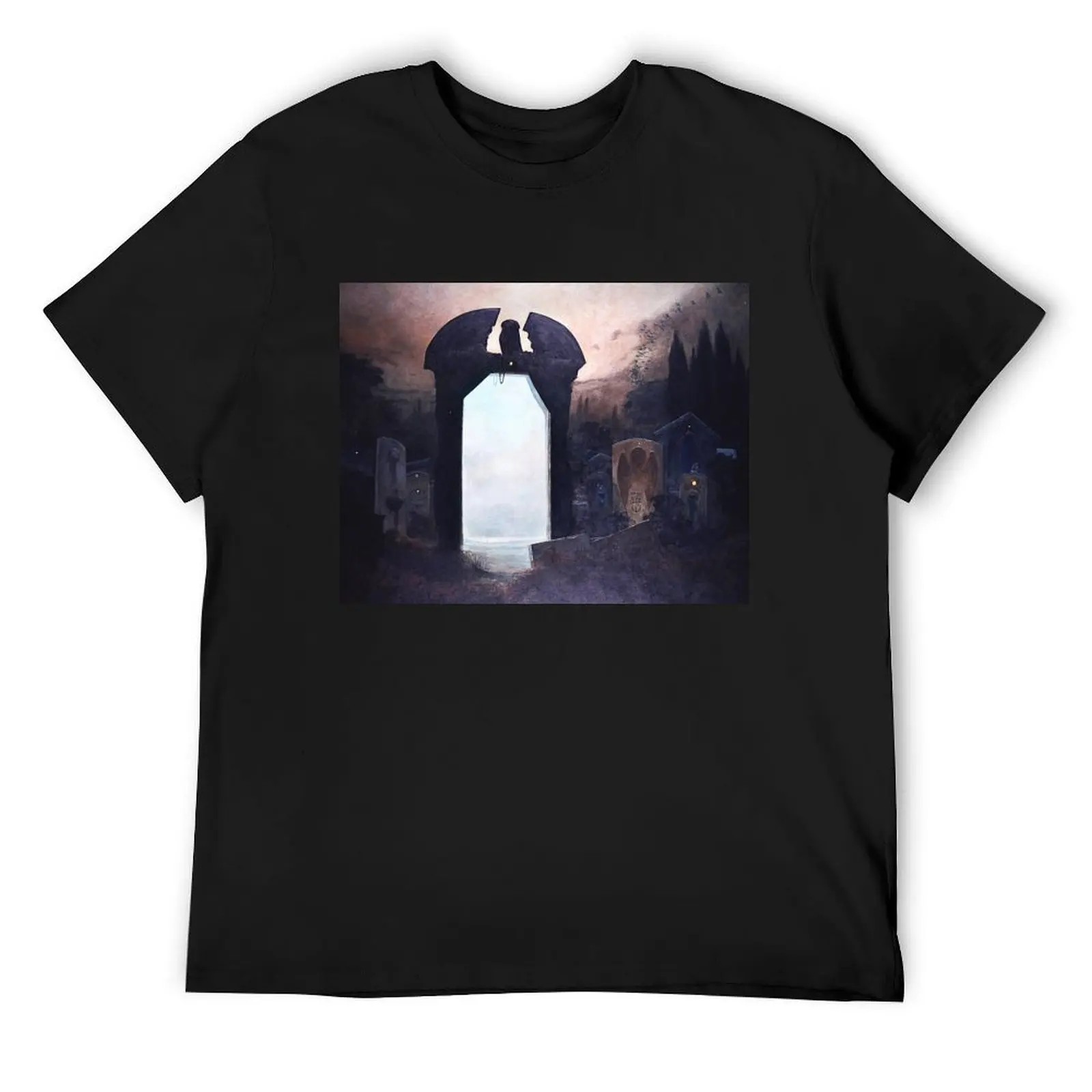 Untitled (Gateway), by Zdzis?aw Beksiński T-Shirt graphics anime t shirts shirts graphic tee quick drying mens t shirts pack