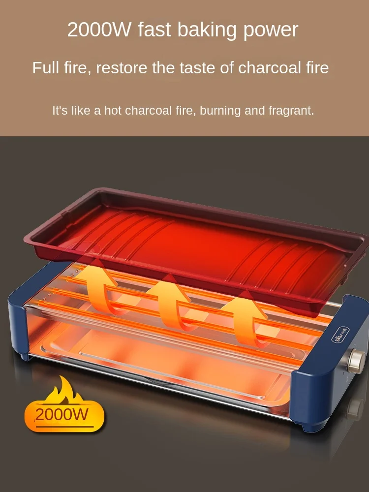 YY Barbecue Oven Multi-Functional Barbecue Plate Electric Baking Pan Frying Pan Baking Pan Integrated Meat Roasting Pan