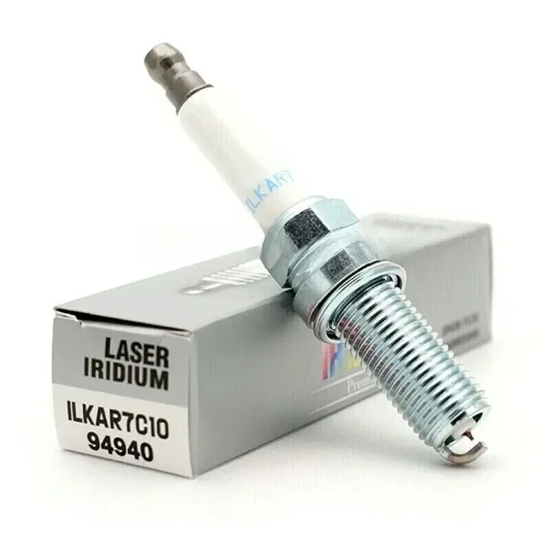 4/6Pcs Original ILKAR7C10 94940 Laser Iridium Platinuim Spark Plug For JAGUAR F-Type XF XJ Range Rover Discover 5.0