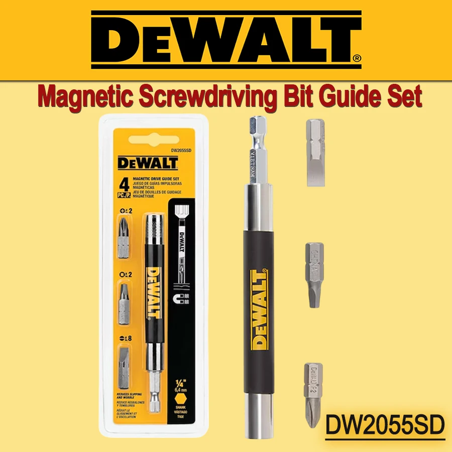 

DEWALT DW2055SD 4-Pcs Magnetic Screwdriving Bit Drive Guide Set Self-Retracting Driving Power Tool Accessories