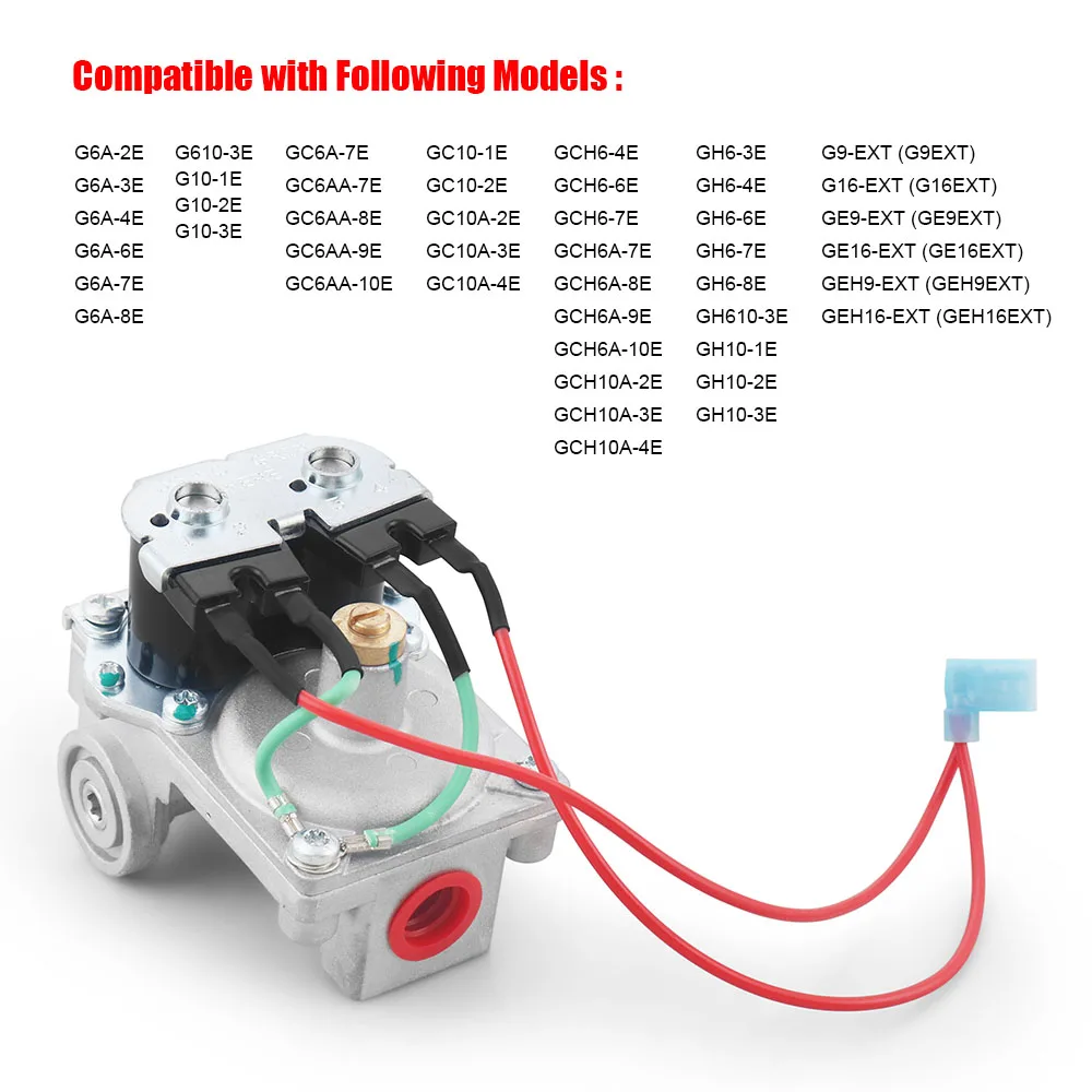Atwood 6-10 Gal 온수기 가스 밸브(조인트 없음) 93870 93844 93321 92078 BZA01C 93321R 가스 솔레노이드 밸브