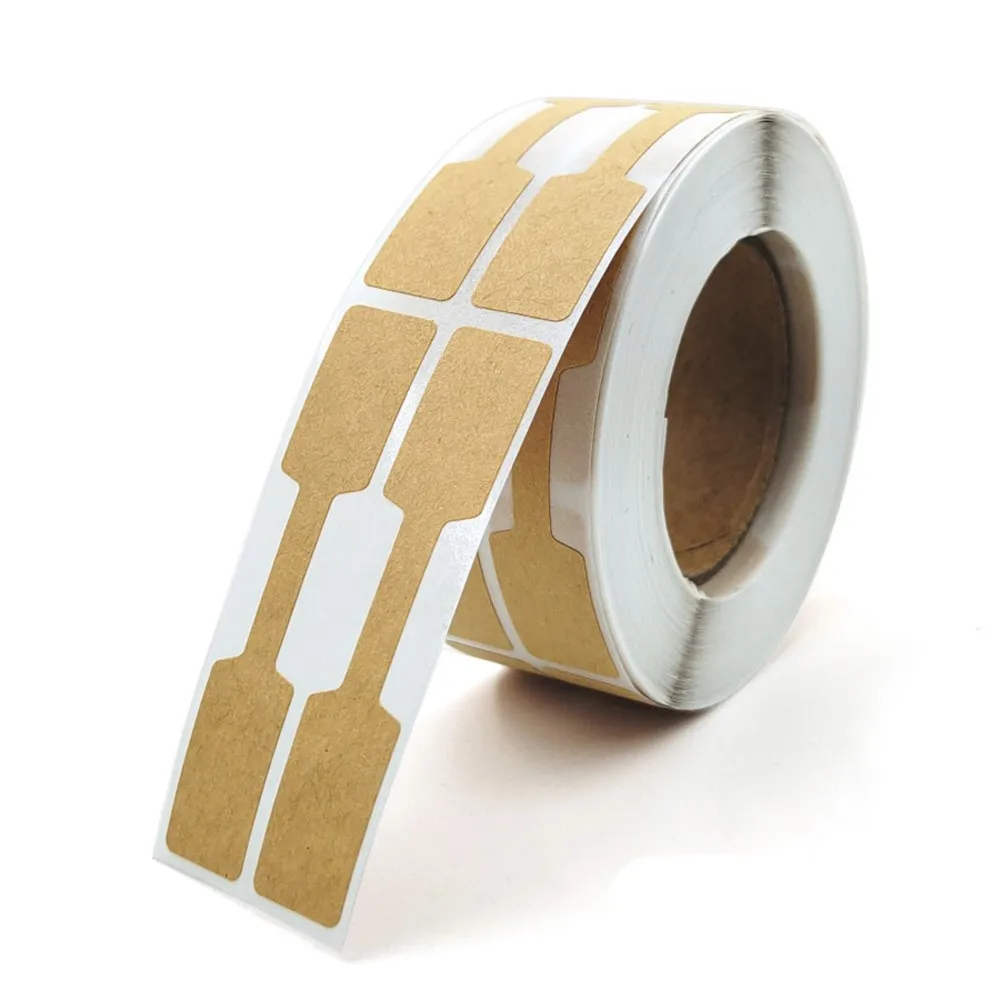 

500/1000 шт. портативные самоклеящиеся ценники, наклейки, этикетки для ювелирных изделий, кольцо, ожерелье, демонстрационная карта, упаковка для бирки, оптовая продажа