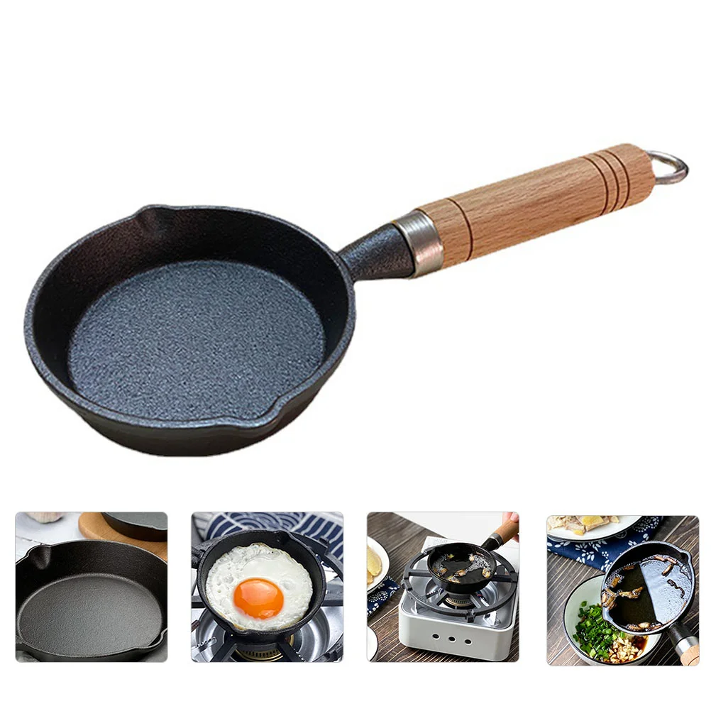 

Oil Pan Pancake Skillet Iron Cooking Griddle Home Frying Kitchen Gadget Pot Kitchenware Mini