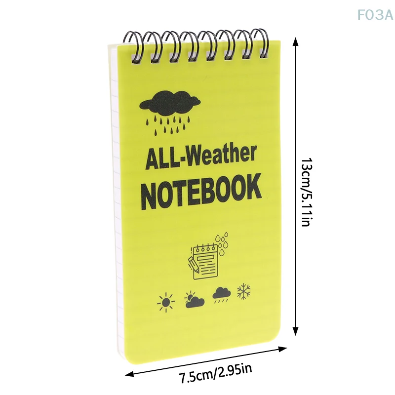 1 PC Tactical Notebook All Weather Waterproof Writing Paper Note Book Military Outdoors Camping