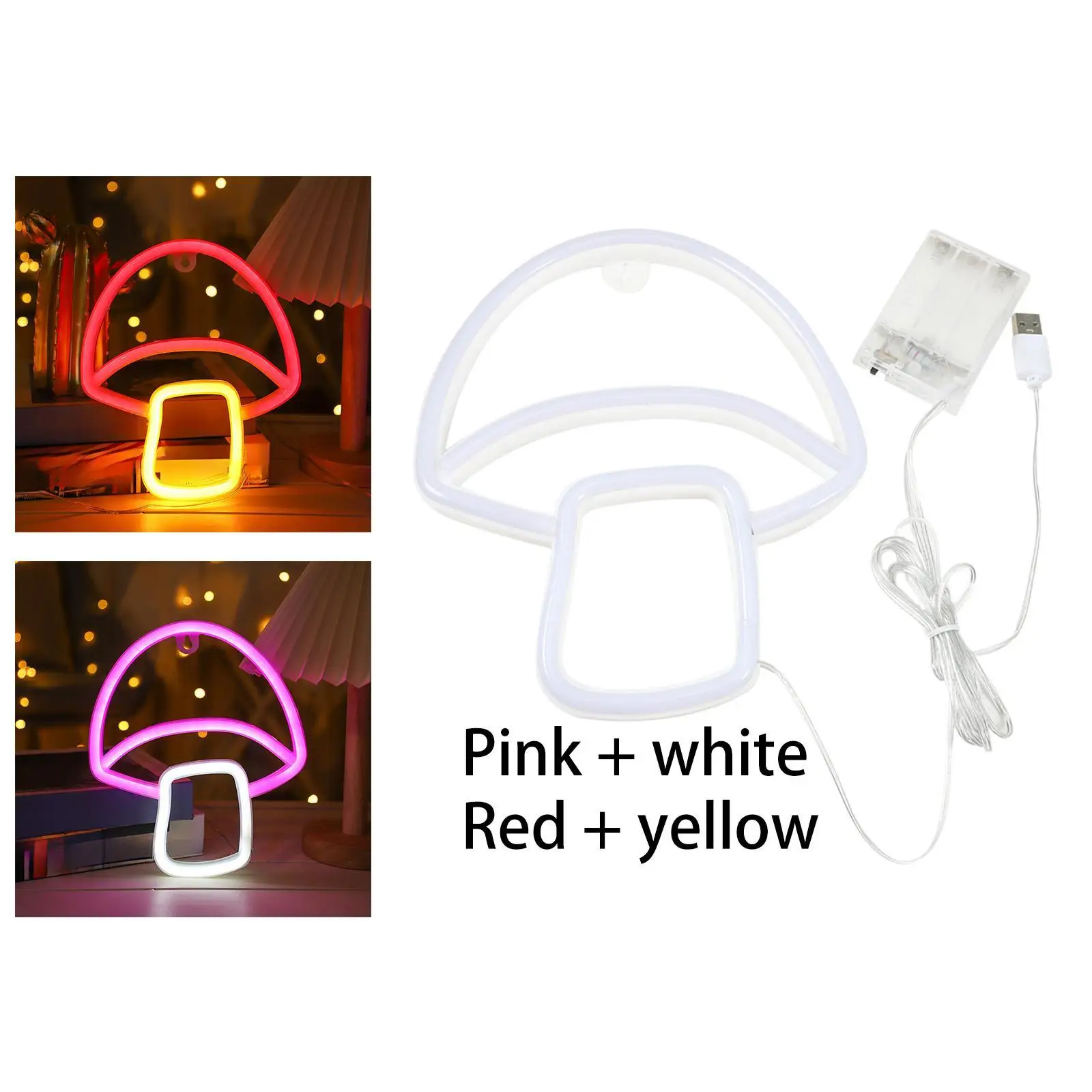 

Грибной светодиодный неоновый знак, настенный декор, неоновый, декоративный, милый, ночник для игры