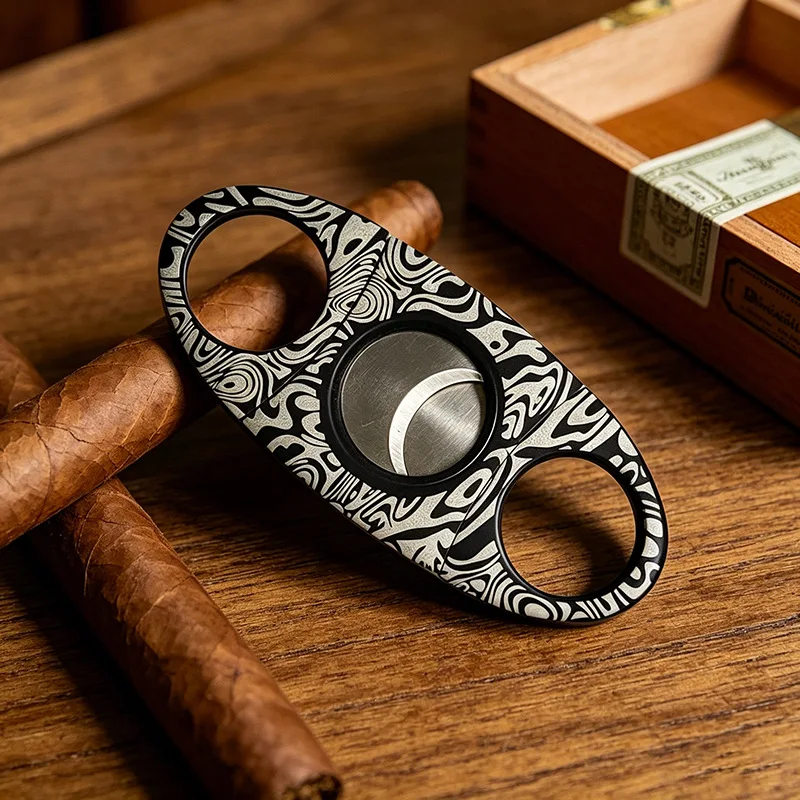 1PC Cigar Cutter Double-Edged Cutter Stainless Steel Cigar Scissors Creative Cigar Accessories Cutting And Cutting Machine