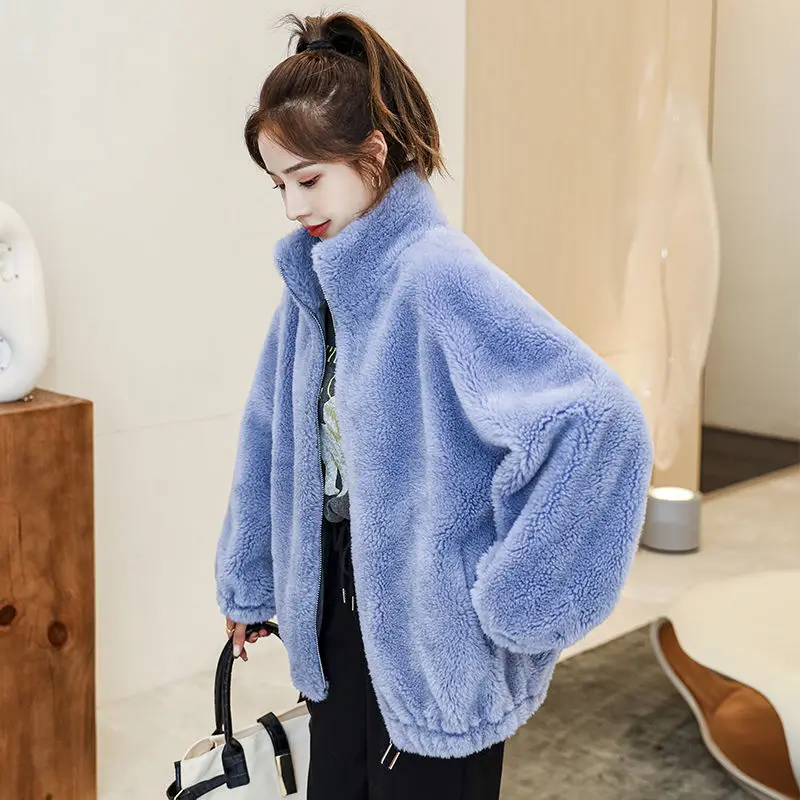 Women Clothing Autumn Winter Real Fur Coats Female Natural  Sheep Shearling Jackets Ladies Warm Genuine  Outerwear E508