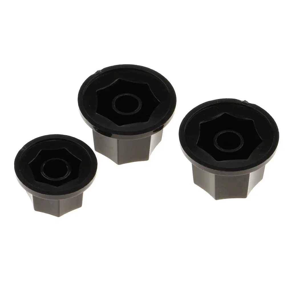 Electric Bass Volume Knob Set Plastic Tone Button for Jazz Bass Guitar for Musicians and Home Studio Use