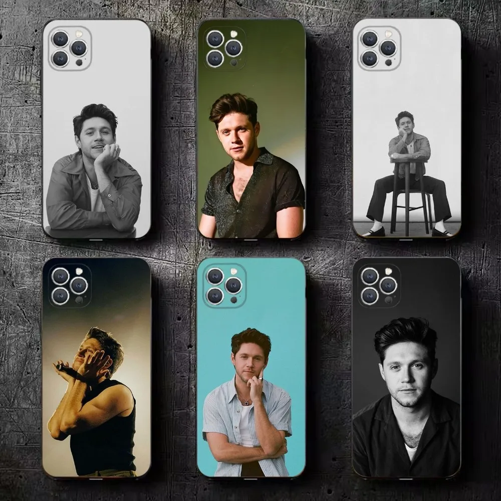 

Singer N-Niall Horan Phone Case For iPhone 15,14,13,12,11,Plus,Pro Max,XS,X,XR,SE,Mini,8,7 Soft Silicone Black Cover