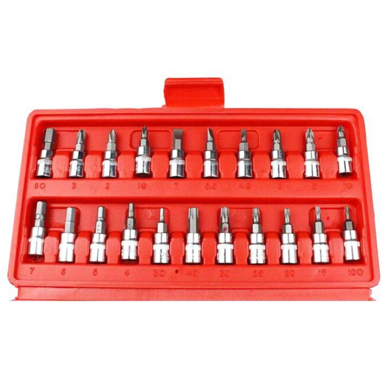 Imagem -05 - Conjunto de Combinação de Aço Carbono para Reparo Automotivo Chave Soquete Chave Inglesa Chave de Fenda Doméstico Motocicleta 46 Pcs
