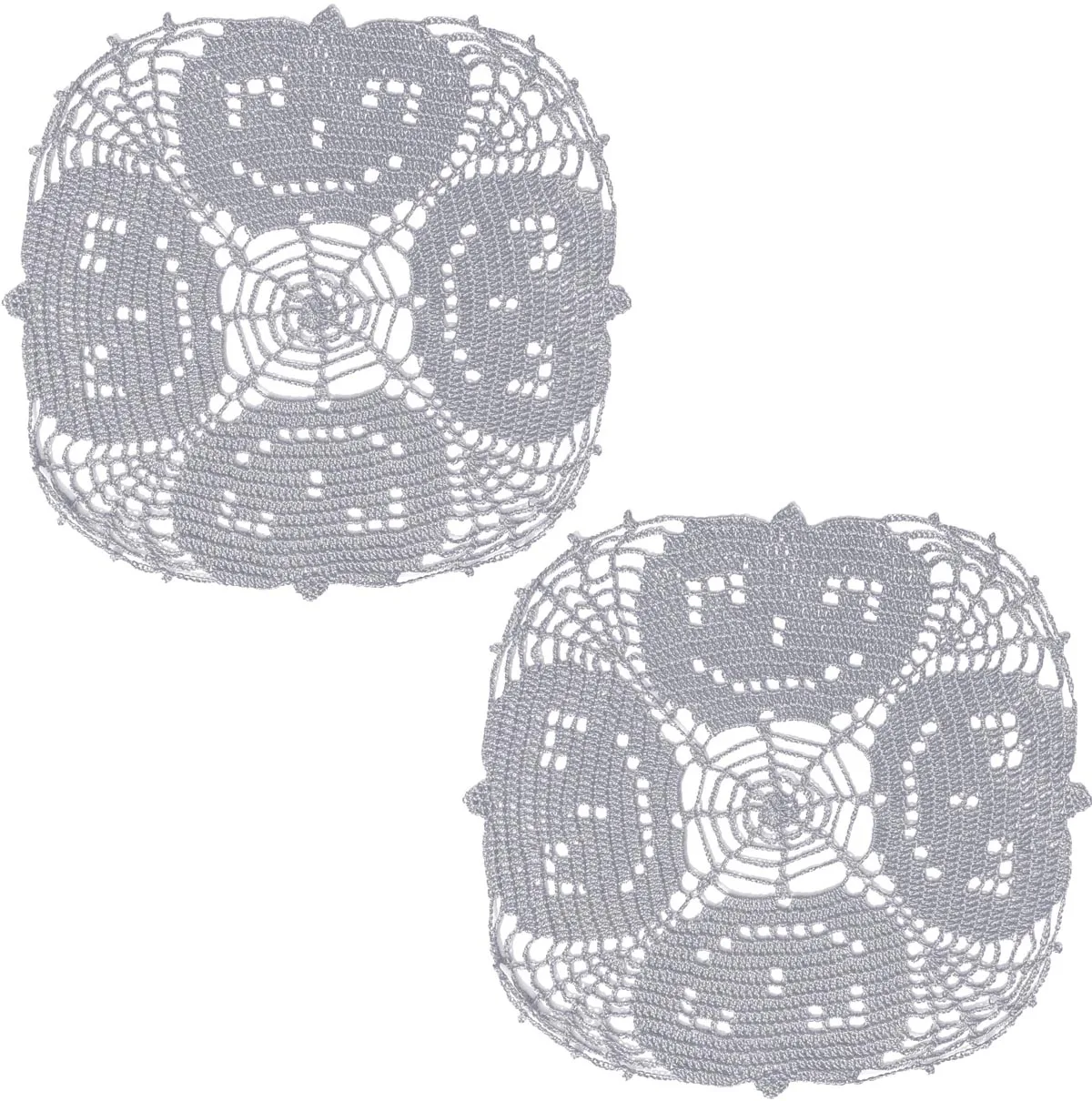 BomHCS-Placemats Handmade Crochet Abóbora, Doilies De Mesa, Vaso, Copo, Cozinha, Porta, 2Pcs