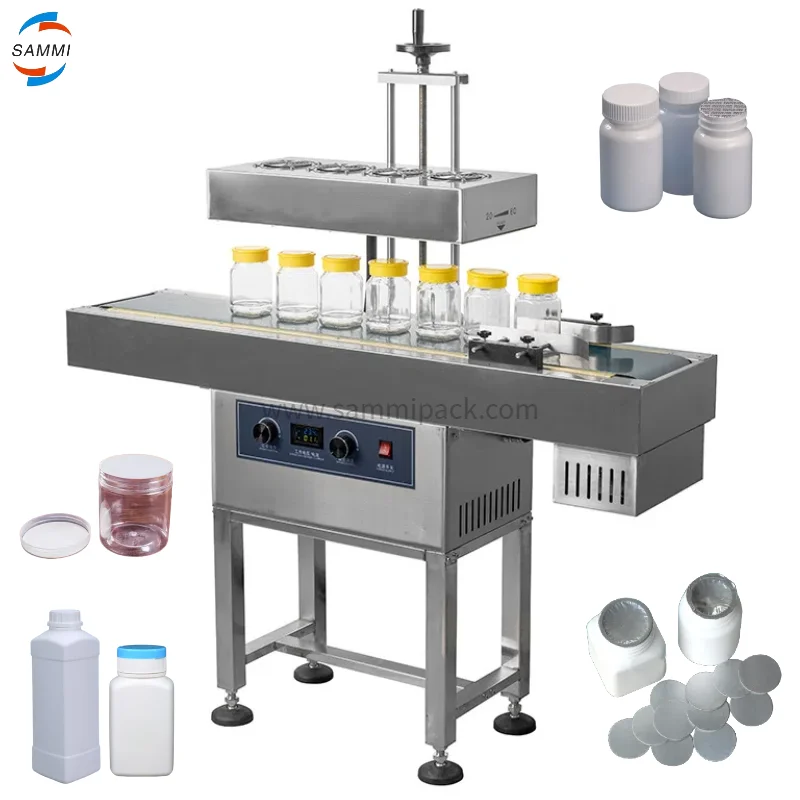 LGYF-1900 Stainless Steel Automatic Continuous Bottle Sealer Aluminum Foil Induction Sealing Machine Sealing 20-60MM/60-150MM