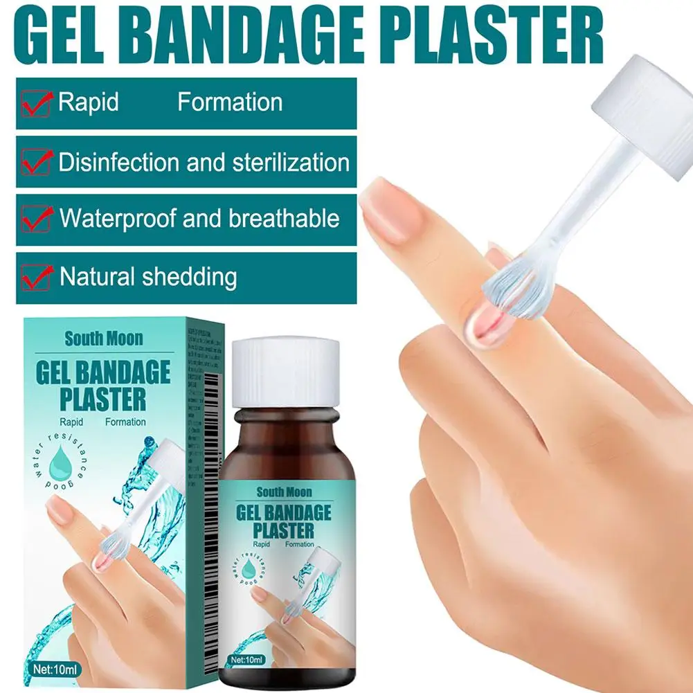 Waterproof Liquid Band-Aid Disinfecting Adhesive Gel Breathable Bandage for Minor Cuts Scrapes Wounds & Dry Cracked Skin