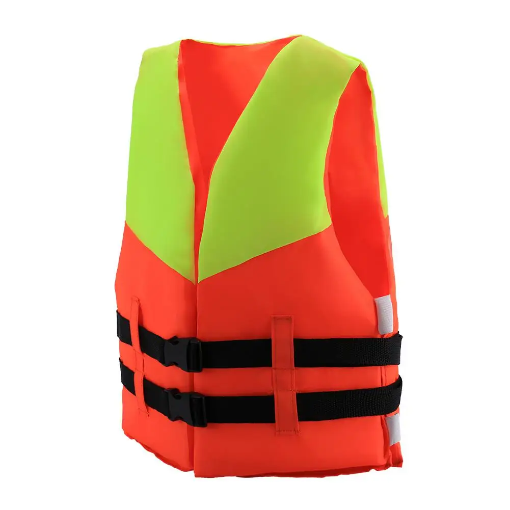 Kids Orange Foam Life Jacket Vest for Swimming Boating Fishing Drifting Skiing - Ages 4-10