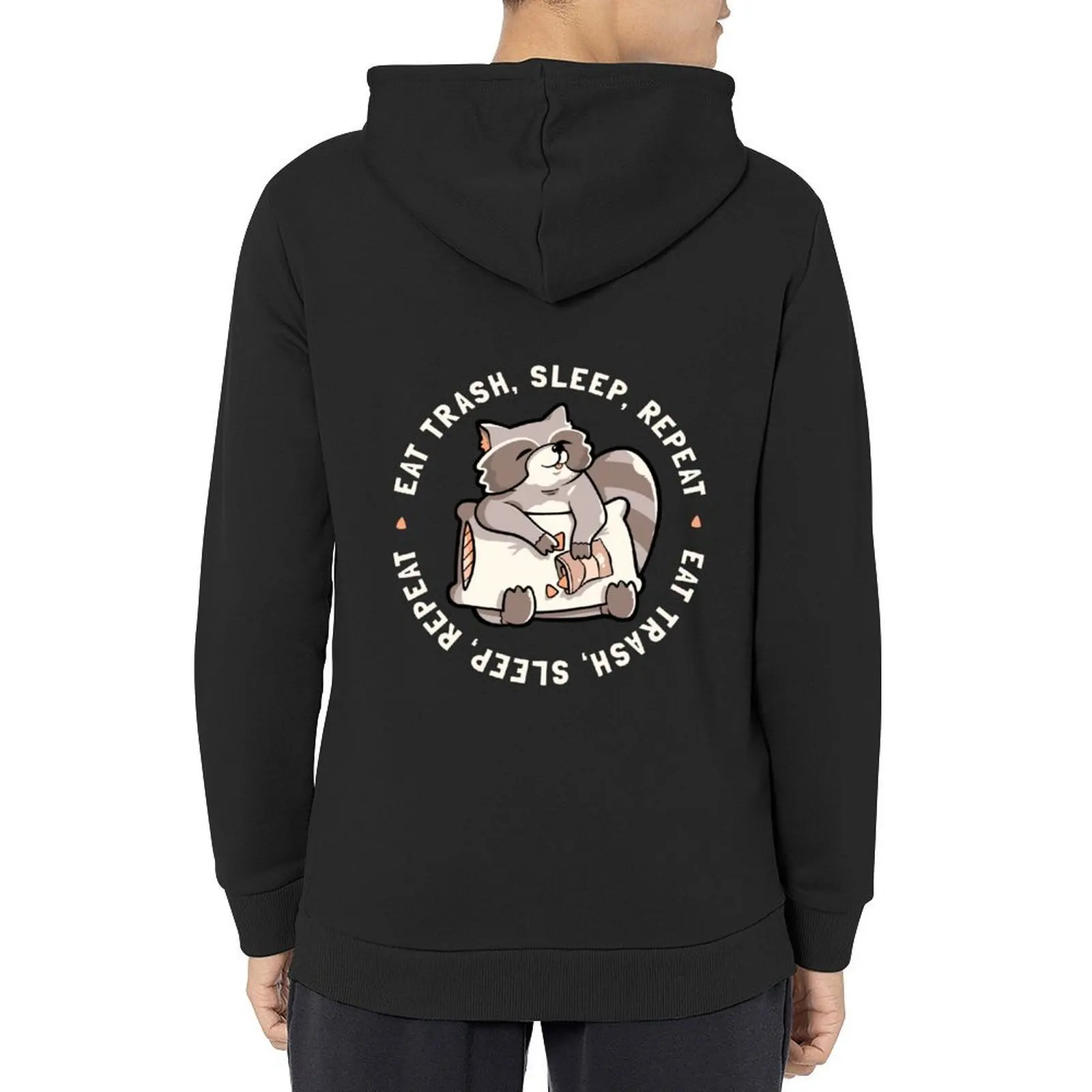

Eat Garbage Sleep Repeat Cute Funny Gift Hoodie autumn aesthetic clothing clothes for men anime clothes new hooded tee