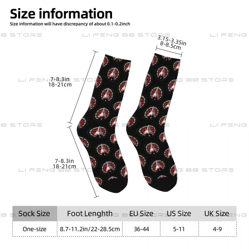 Battlestar Galactica Viper Squadron 8 - Red Aces Unisex Winter Socks Warm Happy Socks Street Style Crazy Sock