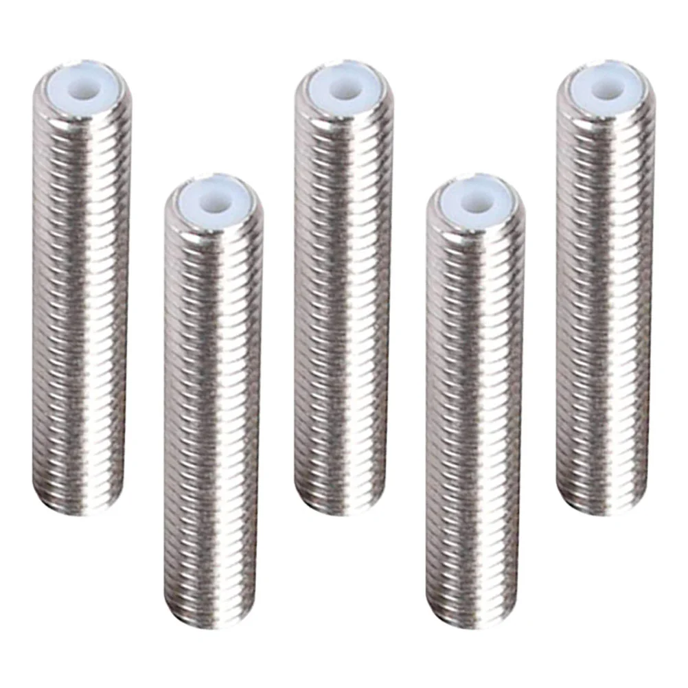 5 Pcs Filament Welder Connector PTFE Core Feed Tube 3d Printer Stainless Steel 175mm