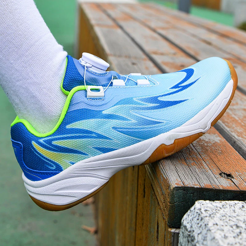 Men Table Tennis Shoes Anti Slip Tennis Footwears Lightweight Badminton Exercise Shoes
