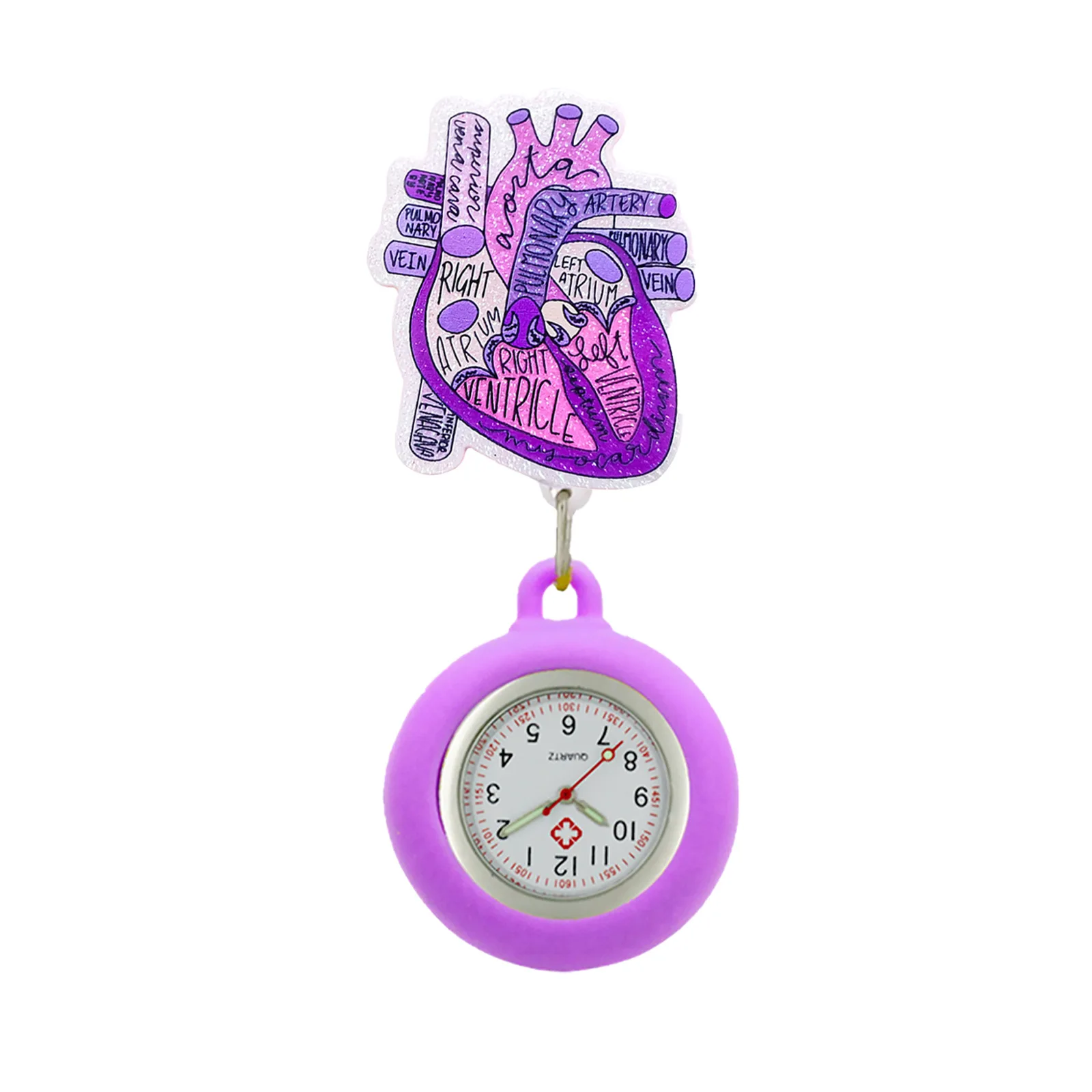 Retractable Badge Reel Colorful  Badge Holder Nurse Badge Reel Acrylic For Clinic Gifts Nurses