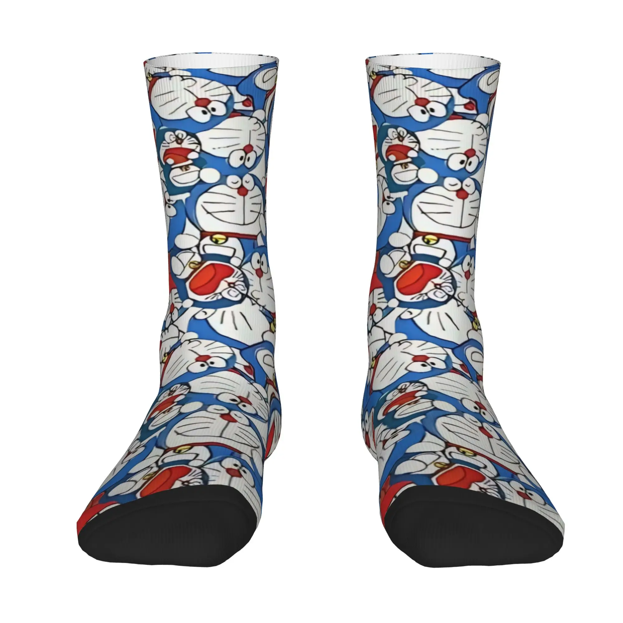 1 Pair Hip Hop Vintage Multi‑Character Repeat Crazy Men's Sock Doraemoning Street Style Seamless Printed Funny Sock