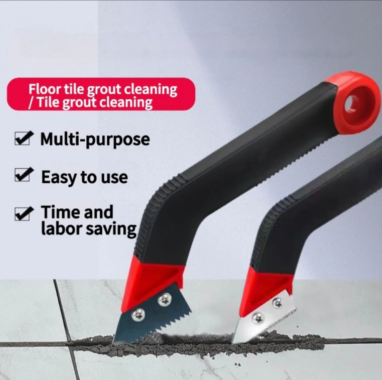 

Tile Grout Cleaning Knife; Serrated Grout Saw; Grout removal toolfor Ceramic Tile Floor Wall Joint Seam Cleaning Hand Tool
