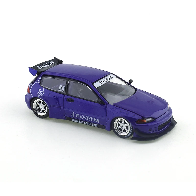 XCARTOYS POP RACE 1/64 PANDEM Civic EG6-Metallic Blue Cars Legering Motorvoertuig Diecast Metaal Model Kinderen Kerstcadeau Speelgoed voor Jongens