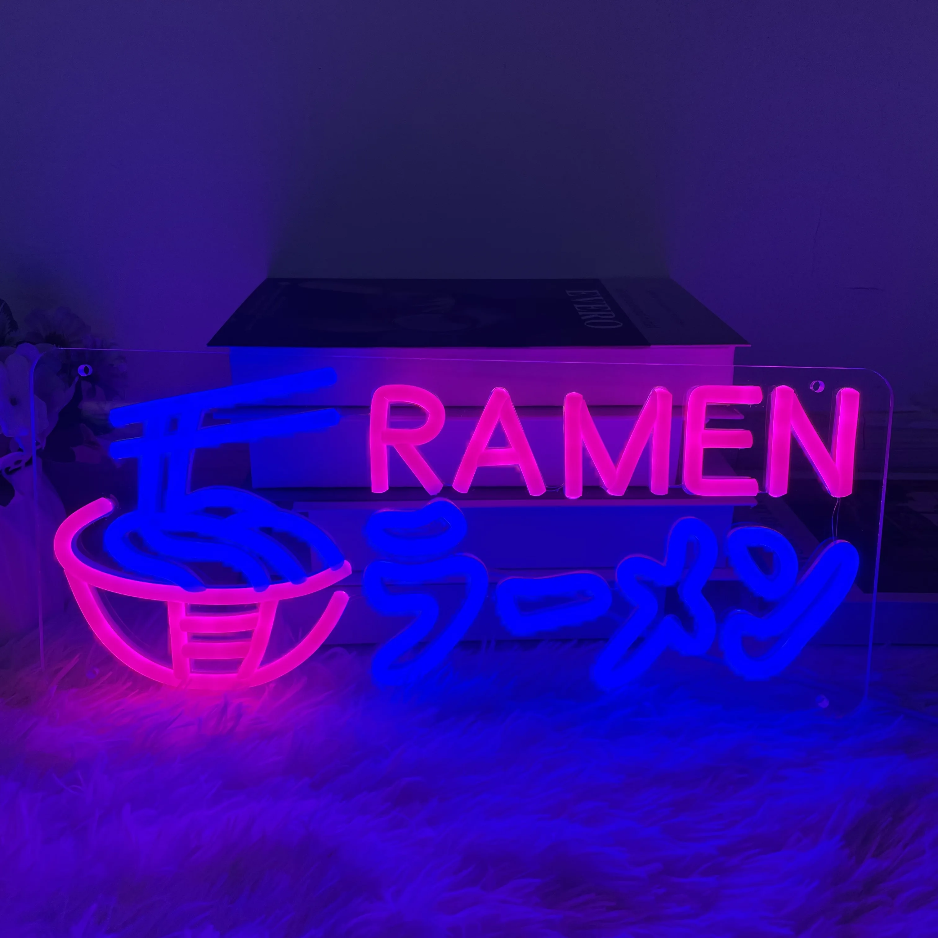 Enseignes au Néon Japonaises Ramen, Décoration Murale Personnalisée pour Cuisine, Restaurant, Lumières Nreluled, Design Personnel, Fait à la Main, Anniversaire, Mariage