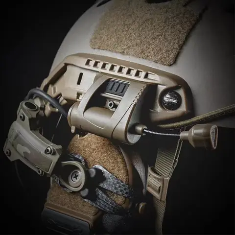 Tactical Four Mode Led Flashlight Mpls Charge Led Helmet Light Outdoor Night Lighting Military Laser Hunting And Fishing Light