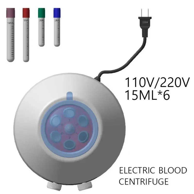 800MINI Electric Blood Centrifuge Prp Plasma Low-speed Centrifuge Machine Laboratory 110V/220V 15ML/ Centrifuge Tube//4000rpm