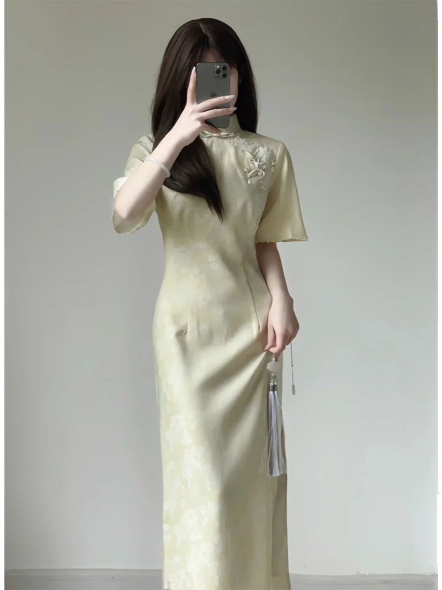 nouvelle-collection-ete-robe-chinoise-elegante-pour-femme-taille-ajustee-sensation-haut-de-gamme-style-amincissant