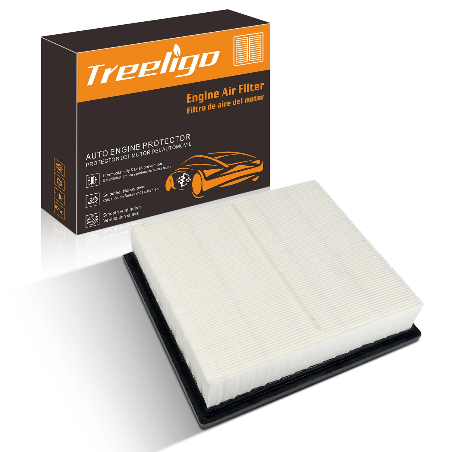 

Treeligo 2024 1 шт. CA10755 Высококачественный сменный воздушный фильтр двигателя 04861756 АА, 178010 P050, 178010 P051, 1780131130 , 4861756 АА