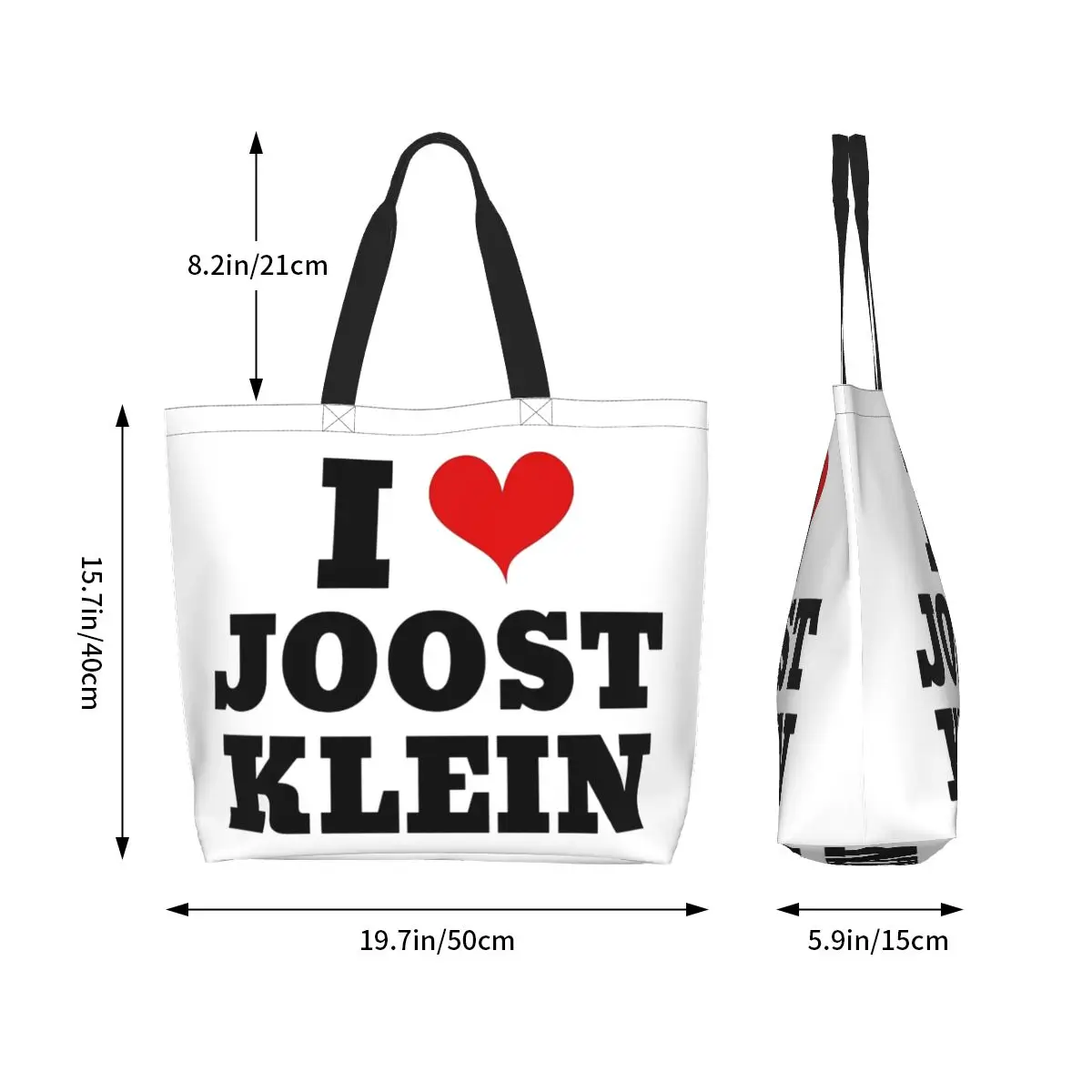 I Love Jo/2018 Klein Sac d'épicerie pour femme, grande capacité, design unique, marchandise de chanteur, sacs à main