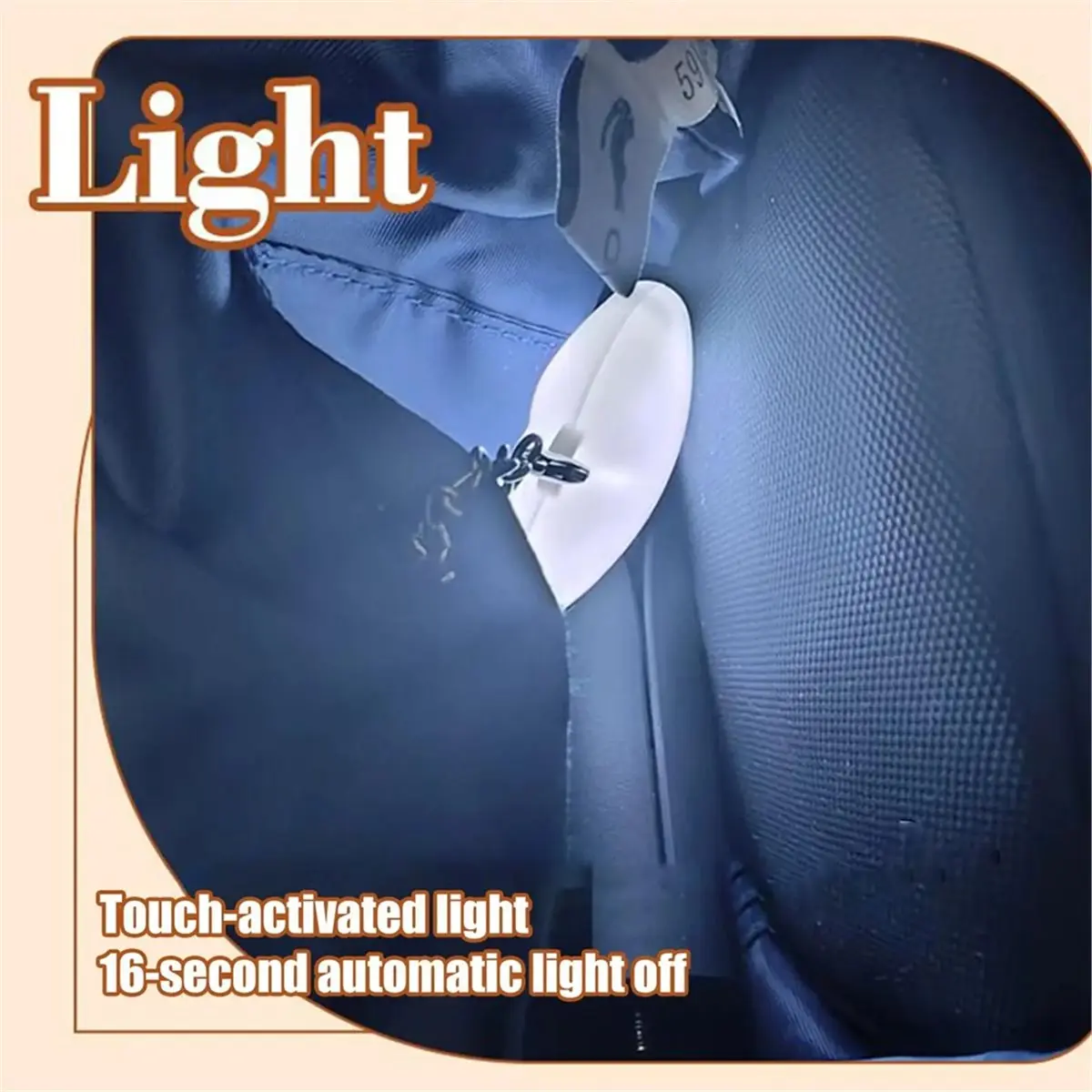 618 Mega Sale Purse Light Mini Touch Sensing Wallet Flashlight Heart Shape Rechargeable Bag Lamp for Night Evening Event Night