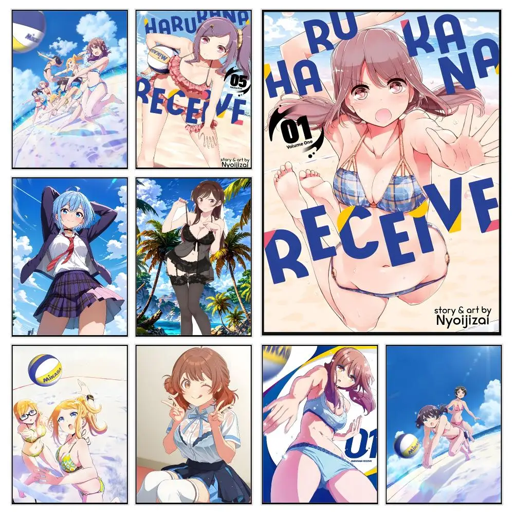 Anime Sport Harukana Receive Poster Trendy Aesthetic Wall Decor for Dorm & Bedroom