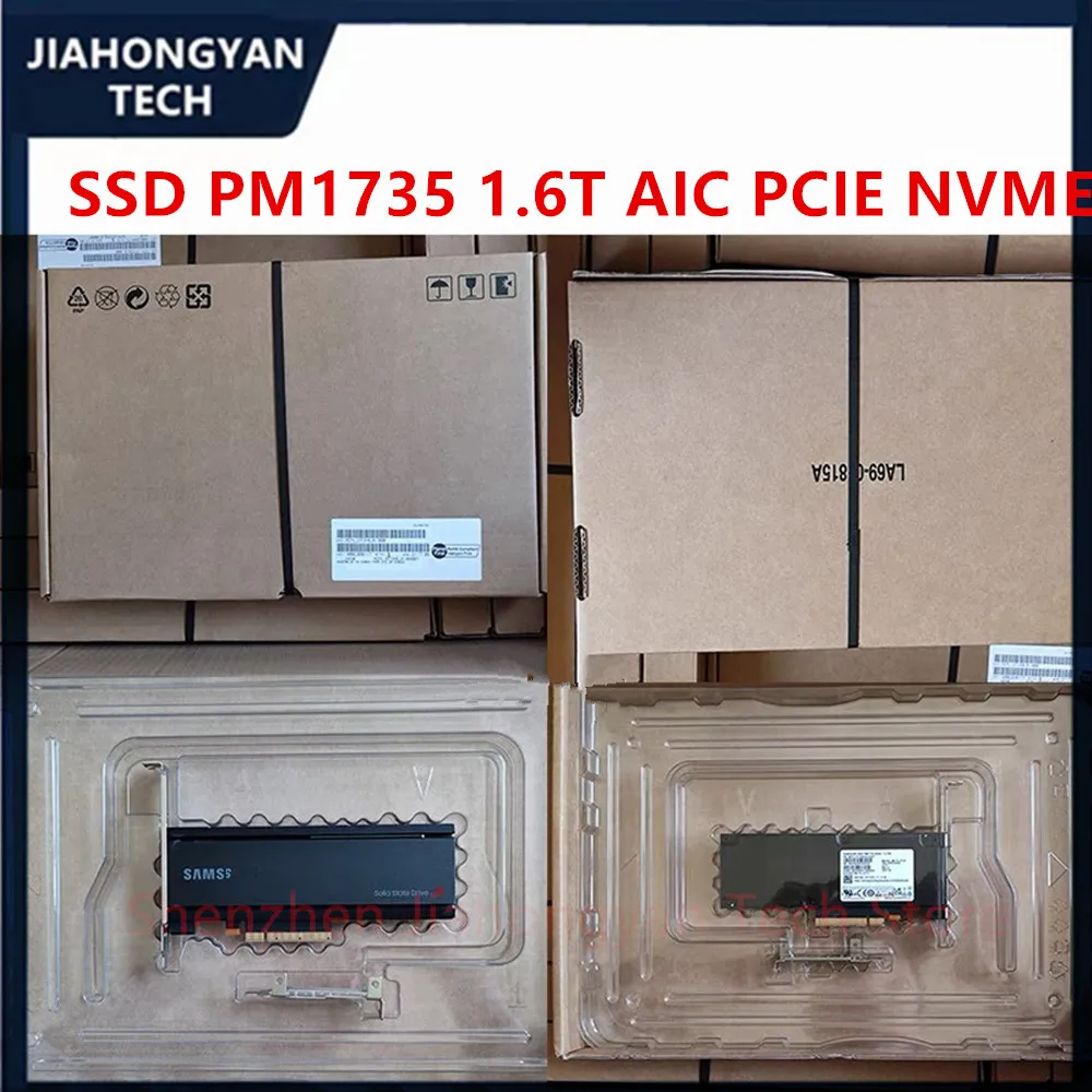Original For Samsung PM1725b PM1735 1.6T PM1725a 3.2T AIC HHHL PCIE  NVME card enterprise solid state drive