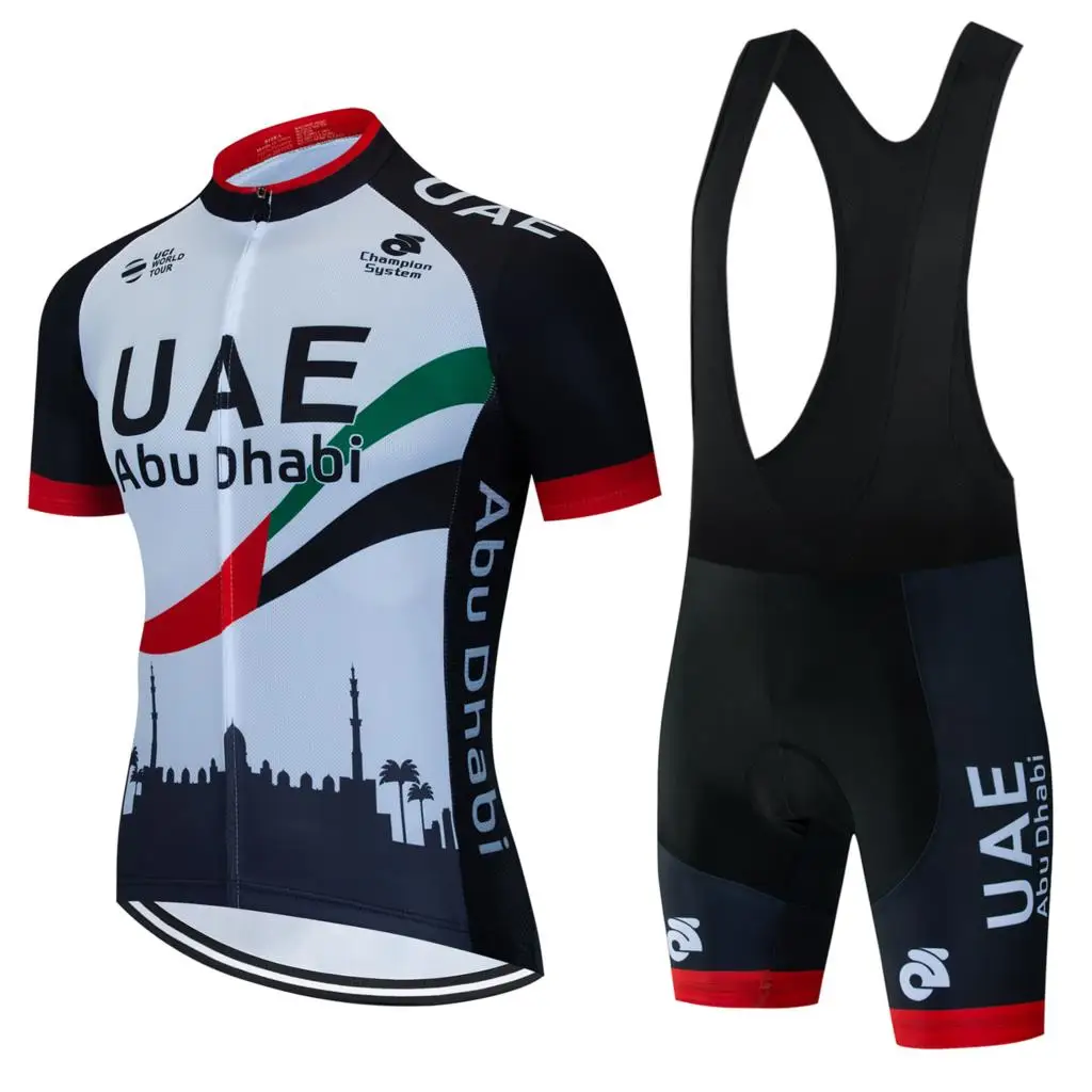 

UAE Cycling jersey Sets 2024 Men's Cycling Clothing Summer Short Sleeve MTB Bike Suit Bicycle Bike Clothes Ropa Ciclismo Hombre