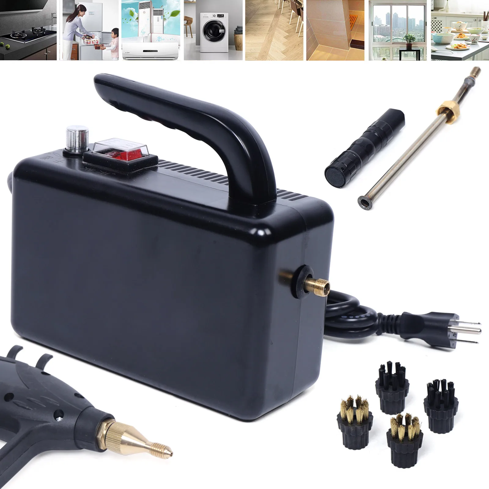 1700W 110V High Pressure Steam Cleaner Automatic Mobile Cleaning Machine Home