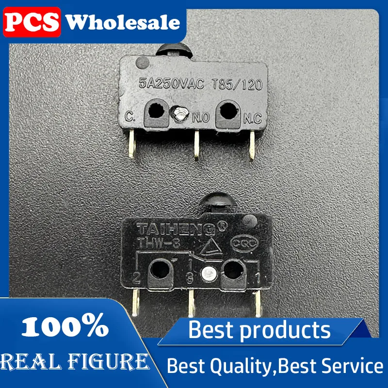 

THW-3 Mushroom head microswitch travel limit detection reset button 3 pin 5A250V T85/120
