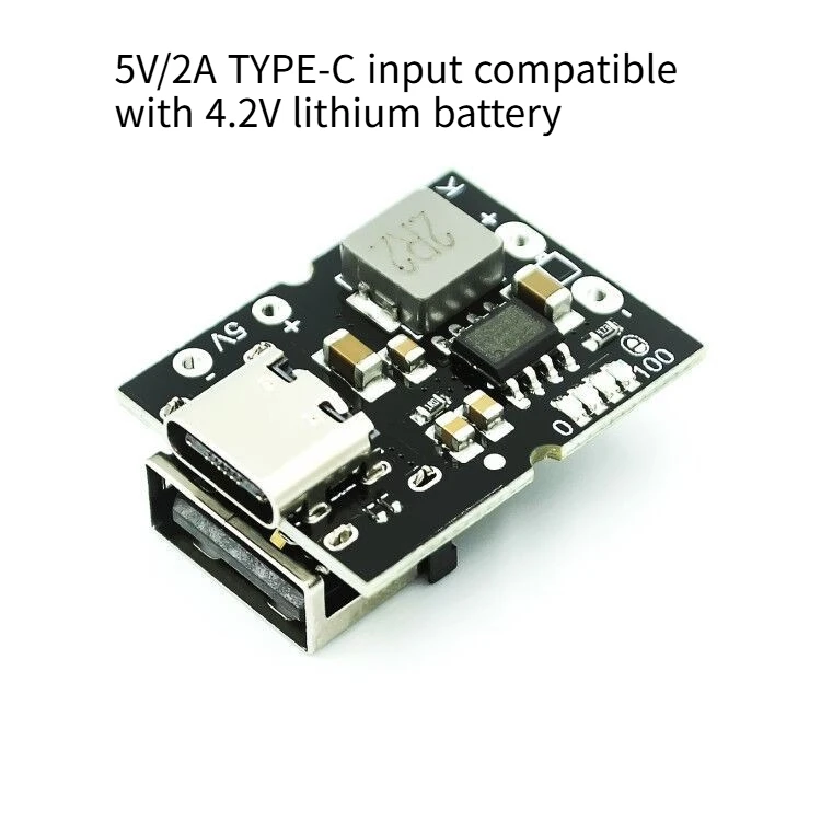 1–5 Stück/Smart 5 V 2 A Typ-C-Ladegerät-Entlader-Modul für 3,7 V Lithium-Batterie, einstellbare 4,2 V/4,35 V Ladeabschaltung – Detail 6