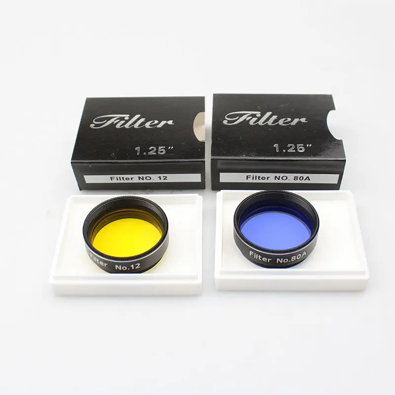 1PCS 1.25-Inch 12 Colors Lens Astronomical Telescope Lens Moon Filter See Details for Color Options