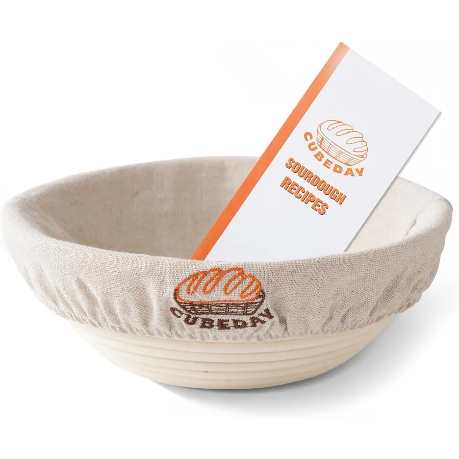 

Banneton Bread Proofing BasketSourdough Banneton Basket 9 Premium Handwoven Brotform with Liner for BakeryPerfect Sourdough Rus