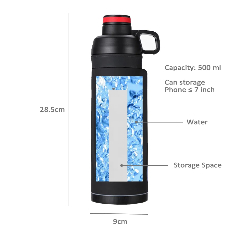 Diversion Safe Water Bottle Stash Secret oculto almacenamiento cartera compartimento para viaje teléfono dinero llaves efectivo caja de almacenamiento