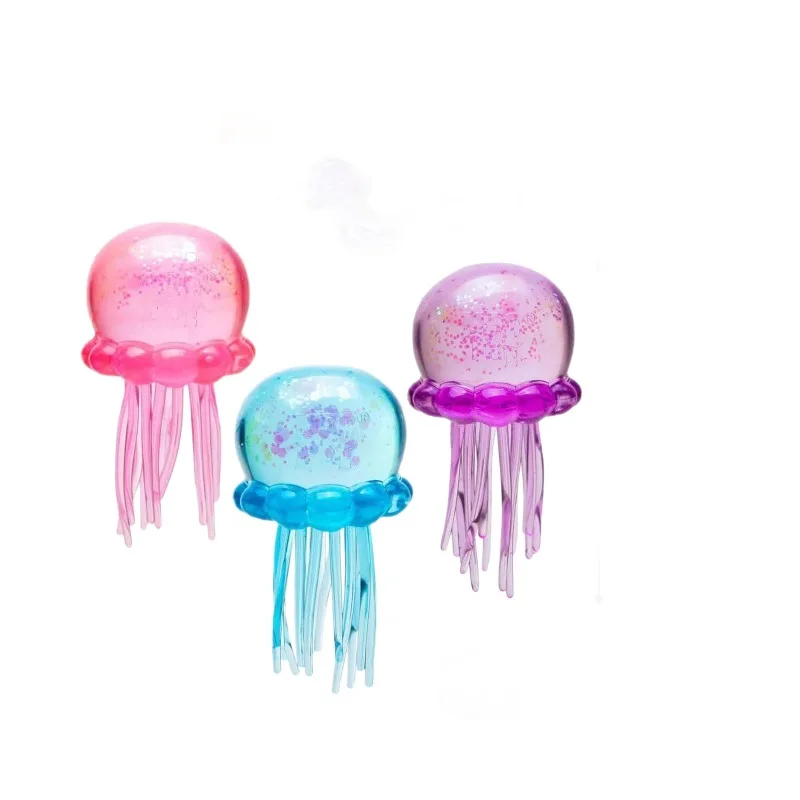 1 piece: 2026's latest squeeze toy, a transparent blue stress-relief squeeze ball that can be molded into different shapes