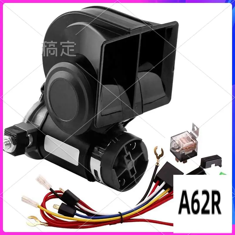 

R2-Snail Air Horn With Relay Wire Harness 12V 150Db Super Loud Two Tone Car Horn For Truck Motorcycle Replacement Accessories