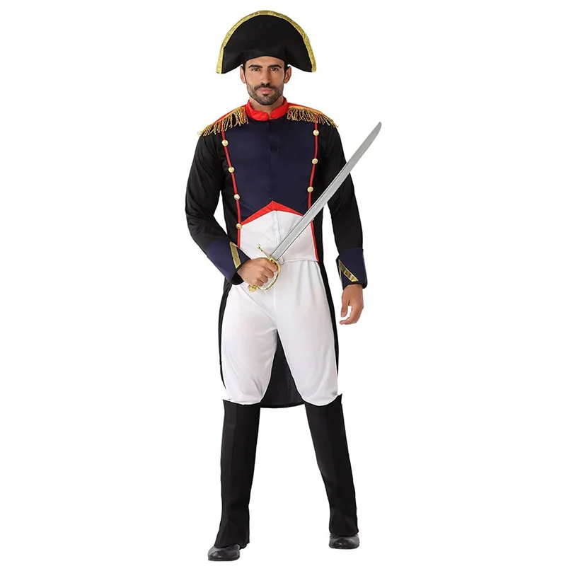 

2025 New Arrival Adult French Emperor Halloween Fancy Dress Up Men Napoleon Costume