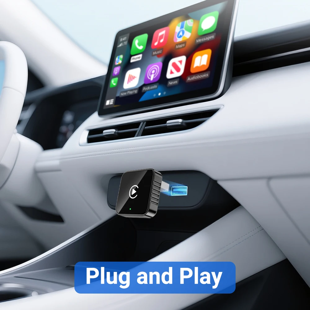 لاسلكي Carplay/أندرويد محول السيارات 5 جيجا هرتز واي فاي الذكية دونغل 2in1 لفولفو بنز أودي كيا هيونداي VW مازدا كاديلاك MG بيجو
